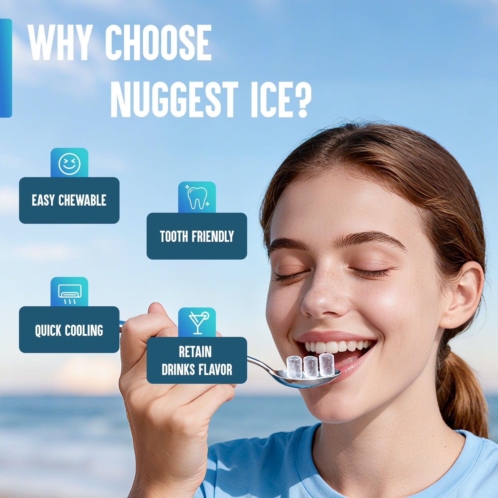 Inoviva Nugget Ice Maker K1.0 – Ultra-Compact Ice Maker for Home Kitchen