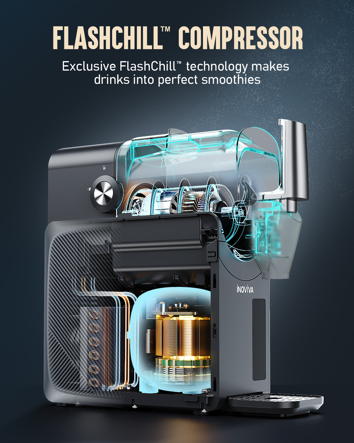 Inoviva Slushie Machine S2.2 – 88oz Premium Frozen Drink Maker