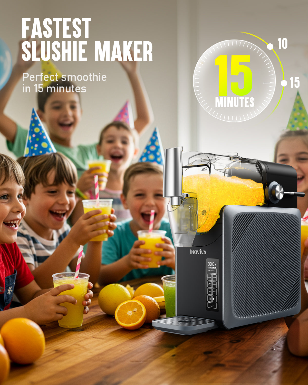 Inoviva Slushie-Maschine S2.2 – 88oz Premium-Gefrorener-Getränkezubereiter