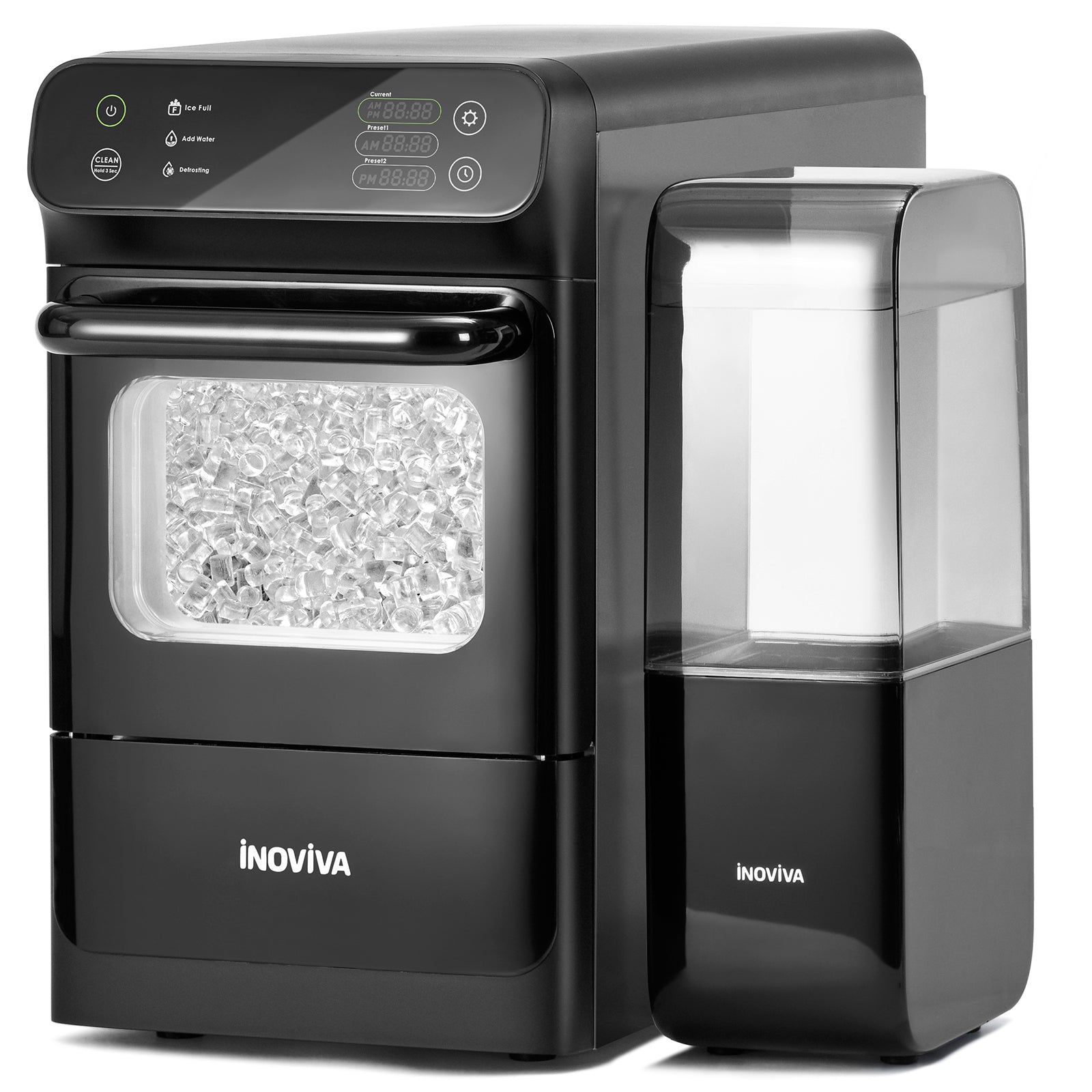 Inoviva Nugget Ice Maker K3.0 – 40lb Pebble Ice Machine with Water Tank