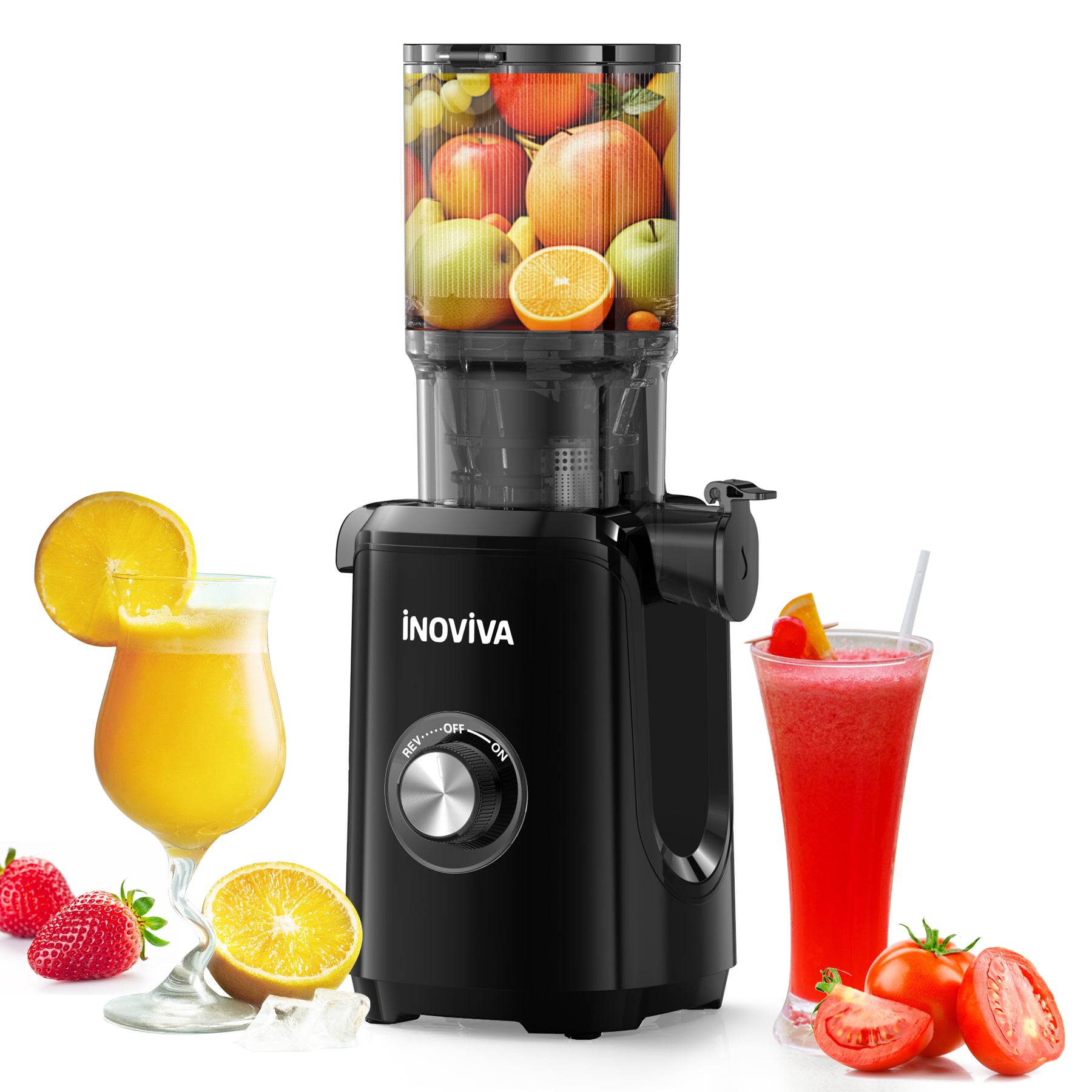 Inoviva Slow Juicer Machine for Nutrient-Rich Smoothies Drinks